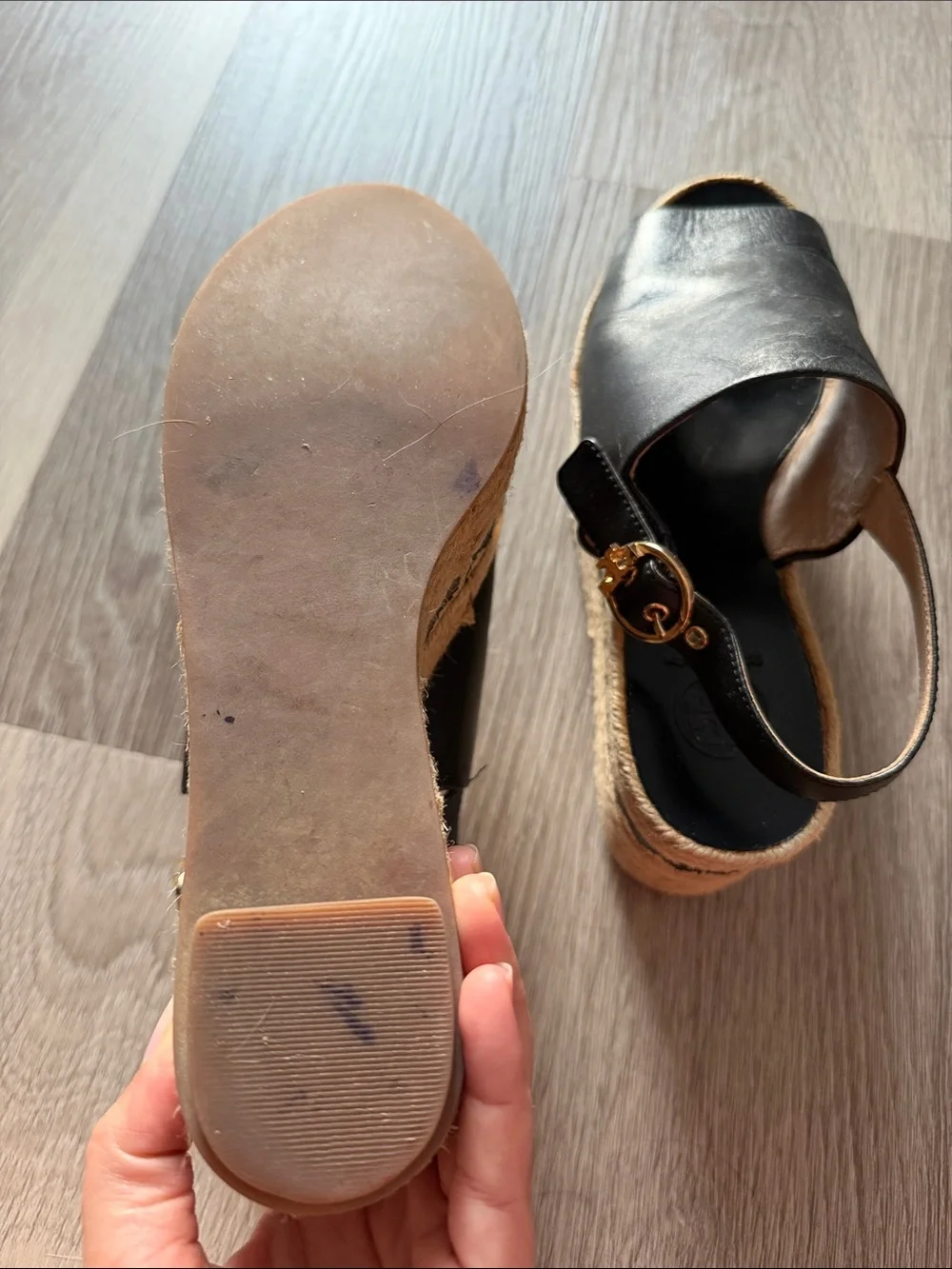 Tory Burch Dandy Leather Espadrilles